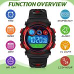 Digital Outdoor Sport Waterproof Watches Stopwatch Wristwatch - Image 2